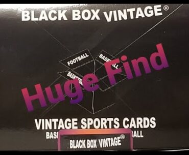 HUGE MICHAEL JORDAN FIND ! BEST VINTAGE MYSTERY BOX ! 2023 BLACK BOX VINTAGE , OLD TOPPS FLEER CARDS