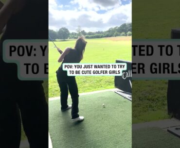 Golfer girl's impressive trickshot 🤣 (🎥: tt/brookessecret7)