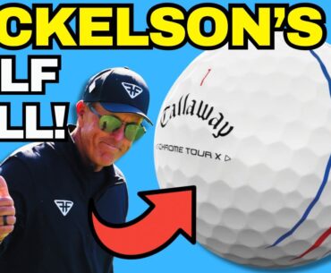 Why Phil Mickelson’s Golf Ball Is So UNIQUE! (Up Close Look)