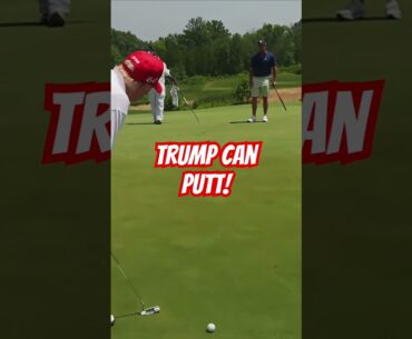 Donald Trump can putt! #donaldtrump #golf #golfskill