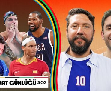 🔴 CANLI YAYIN | Paris'te Kevin Durant Resitali, Marchand'dan Rekor | Olimpiyat Günlüğü #3