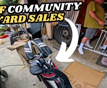 Finding Crazy Golf Club & Bag Deals at Yard Sales - Ping Taylormade Barstool