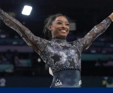 Simone Biles continues to dominate amid calf injury at the Olympics