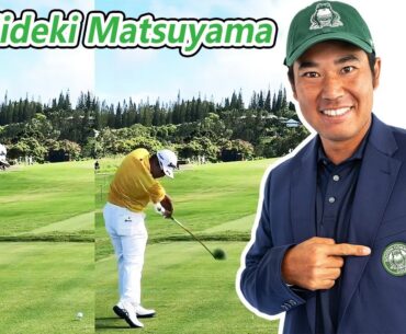 松山英樹 Hideki Matsuyama 日本の男子ゴルフ スローモーションスイング!!!