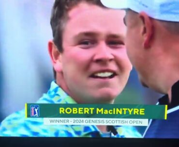 Robert MacIntyre 🏴󠁧󠁢󠁳󠁣󠁴󠁿wins the Genesis Scottish Open 2024 🎊🎉⛳️ 2nd PGA Tour win 7-14-24