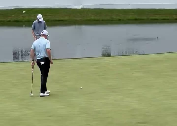 Hayden Springer birdies the last to shoot 59 today at the PGA Tour's John Deere Classic