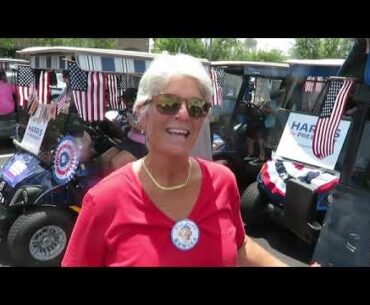 Kamala Harris Golf Cart Rally in The Villages, Florida