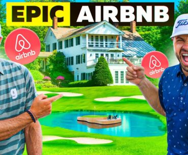 We Rented this EPIC Airbnb with its own PRIVATE Golf Course