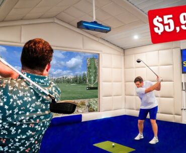 How I Built a $50,000 Golf Simulator For $5,978! (DIY EASY CHEAP HOME GOLF SIM)