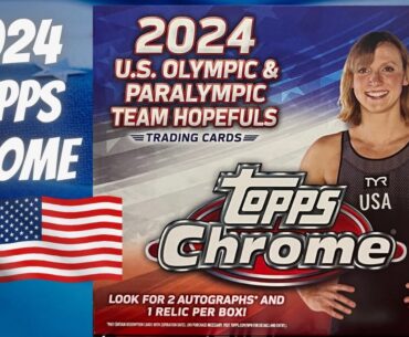 2024 Topps Chrome 🇺🇸 U.S. Olympic & Paralympic Team Hopefuls Hobby Box 2 Autos Per Box 1 Relic