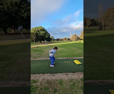 Monday's lesson #bellahdgolf #golf #6yearsold #juniorgolf   28.07.24