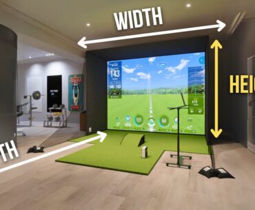 How Much Space Do You Need to Build a Home Golf Simulator?