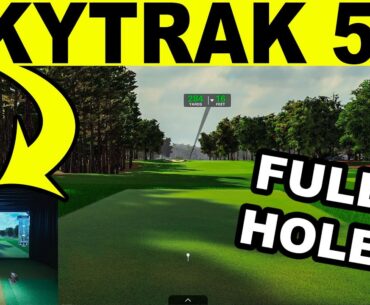 Playing 9 Holes on SkyTrak Golf Simulator Software 5.0 (Quail Hollow)
