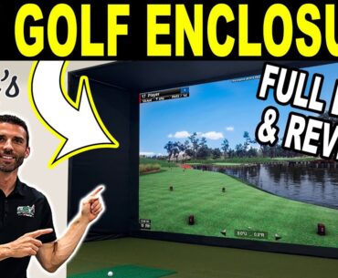 HOME GOLF SIMULATOR SETUP! Carl's Golf Simulator Enclosure Review & DIY Build!