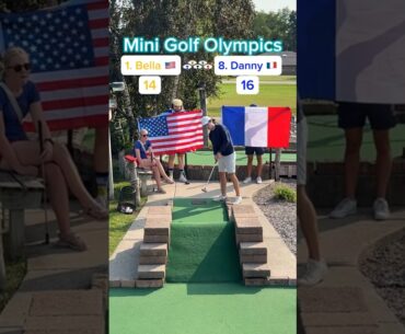 Hole 7, Round 1 | #1 Bella 🇺🇸 vs #8 Danny 🇫🇷 (Mini Golf Olympics)