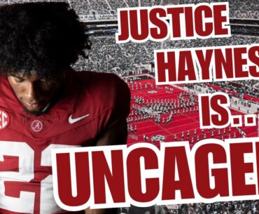 Justice Haynes UNCAGED: Bama RB Set for BREAKOUT Year!