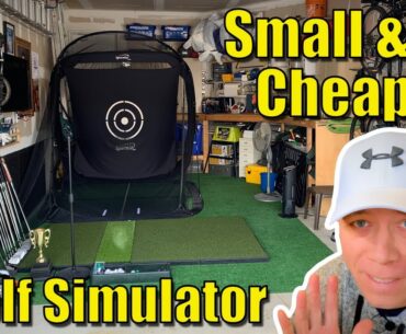 Golf Simulator Without Projector - A low budget, small space setup.