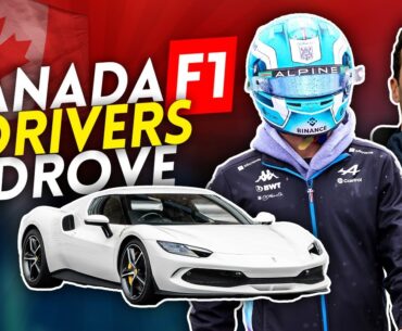 What the F1 DRIVERS DROVE to the 2024 CANADIAN GP