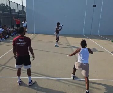 Burns Park - Nazir & Tywan vs Jomar & Sam Clutch  - Pro Doubles Filmed By Shena - 6.26.2024