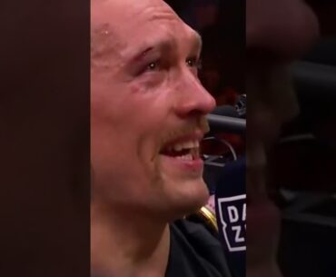 Emotional Usyk on beating Fury ❤️ #FuryUsyk 🇸🇦