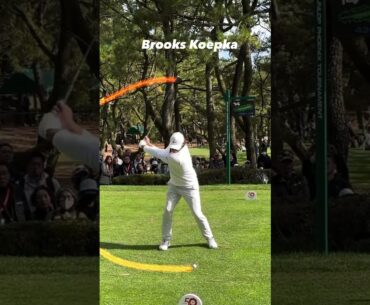 Power Hitter Brooks Koepka Awesome Swing Motion & Slow Motion 2024