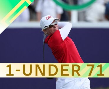 Canada's Alena Sharp tied for 7th after Olympic golf opening round | #paris2024