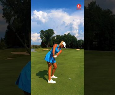 Graceful Golf Girls Perfect Swing #golfswing #short