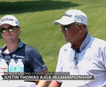 Justin Thomas hosting his annual AJGA Junior Championship at Harmony Landing