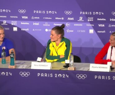 NINA KENNEDY WINS OLYMPIC POLE VAULT GOLD FOR AUSTRALIA, BEATS KATIE MOON | PRESS CONFERENCE