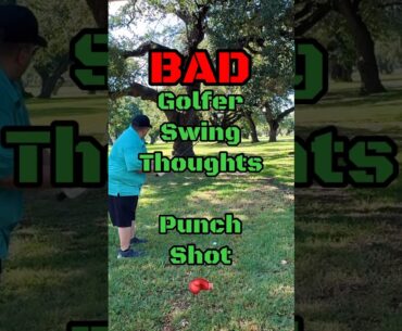 Topping the ball is basically a punch shot! #golfshorts #golftips #golf #golfing #golfswing #shorts