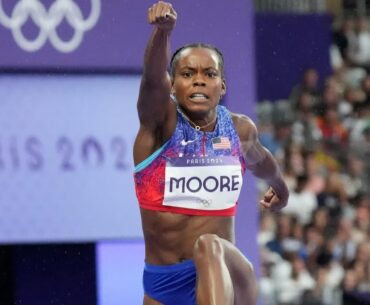 Jasmine Moore Wins Team USA's First Ever Triple Jump Medal, Dramatic Mixed Triathlon Relay Finish