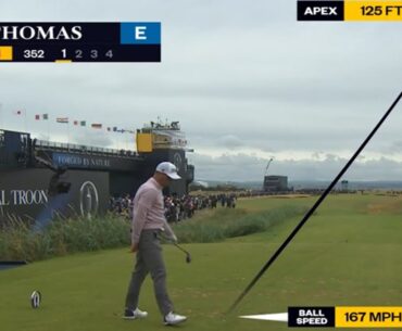 Justin Thomas shanks ball onto nearby beach in nightmare start at The Open