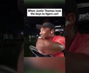 Justin Thomas and Tiger Woods trolling each other!😂 #golf #golfhumor