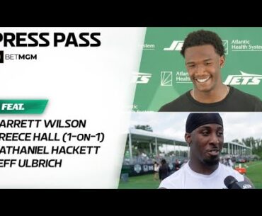 Garrett Wilson Talks About His "Emotional" Conversation With Aaron Rodgers At Practice