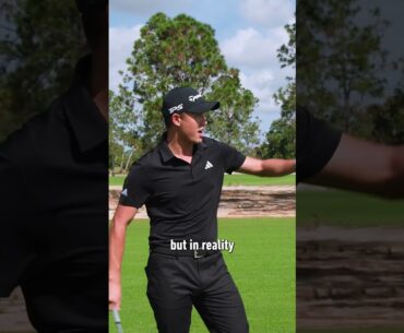 Collin Morikawa's Secret To Spinning 50-Yard Wedge Shots. #TaylorMade #shorts