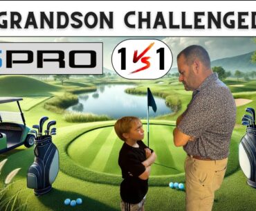 My 7 yr old Grandson challenged me to a 1 vs 1 match on GSPro. #gspro #golfsimulator