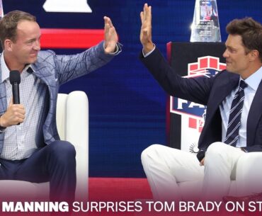 Peyton Manning Shares his Favorite Tom Brady Memories | Patriots Hall of Fame Ceremony