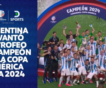 ¡#ARGENTINA levantó el TROFEO DE CAMPEÓN DE AMÉRICA luego de derrotar a #COLOMBIA!