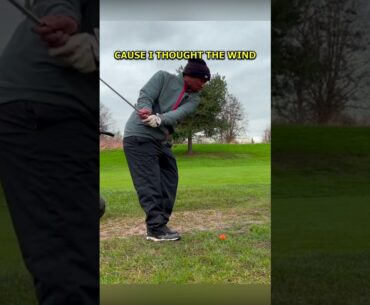 Bogey, I misread the wind? 🌬️🚨 SUBSCRIBE FOR MORE 🚨 #golf #bogey #reels #shorts