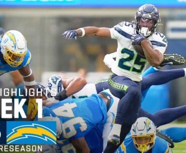 Seattle Seahawks vs. Los Angeles Chargers | 2024 Preseason Week 1 Game Highlights