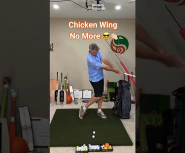 Hit solid irons, no more chicken wing!  #golf #shorts #golfswing #golftips #golfdrills