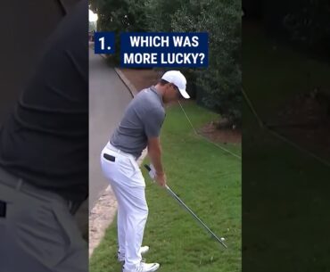 WHICH Spieth or McIlroy shot was luckiest? 🤔