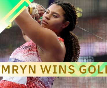 Camryn Rogers makes it double hammer throw gold for Canada | #paris2024