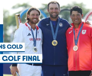 USA's Scottie Scheffler wins Gold in Men's individual Golf 🏌️🇺🇸 | Paris 2024 Highlights