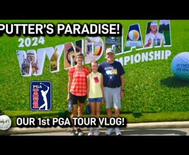 We FOUND this 5-hole MINI GOLF⛳️ at PGA! See Jordan Spieth & Justin Rose in our 1st PGA Event Vlog!