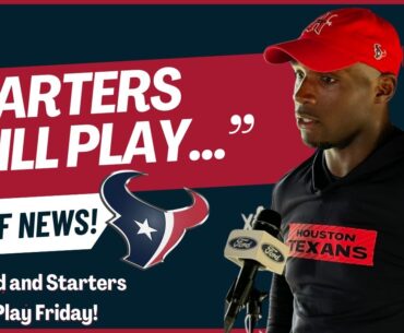 Texans Intensifying Preparation For Colts, But How Much Should CJ Stroud & Starters Play?!