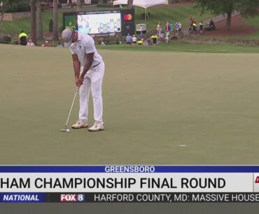 Aaron Rai wins the Wyndham Championship in Greensboro