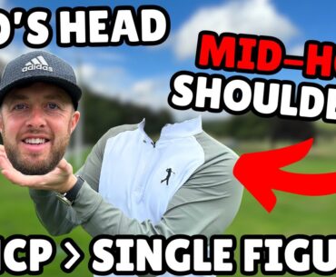 PGA Pro Course Management VS MID HANDICAP Golf Swing...