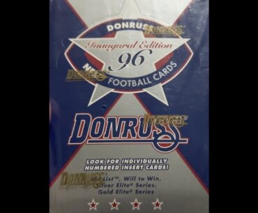 1996 Donruss Football Cards Wax Box Opening - Serial Numbered Hits! #footballcards #nfl #donruss