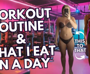 VLOG!! My workout routine & what I eat in a day